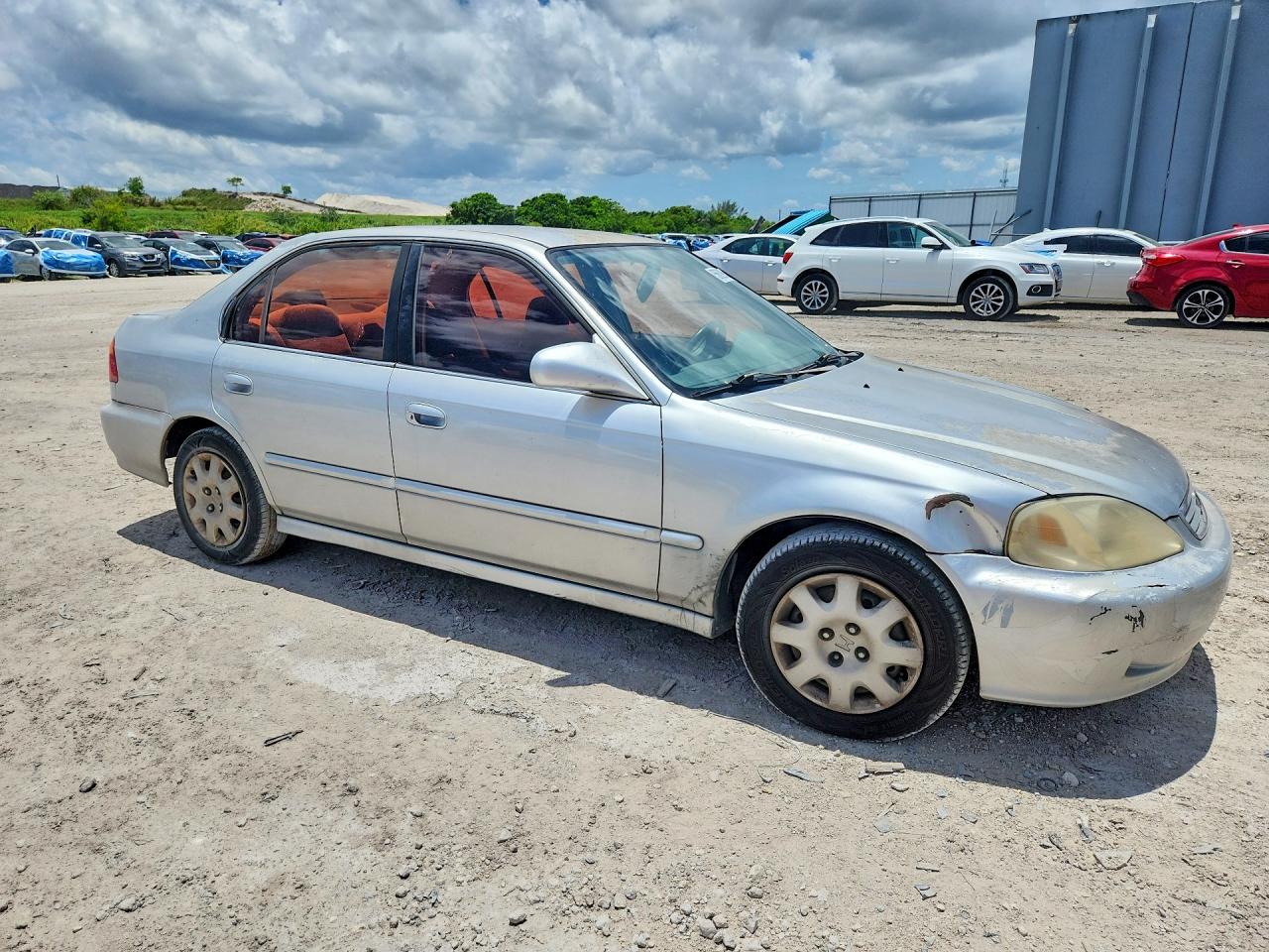 1999 Honda Civic Lx Silver vin: 1HGEJ6670XL015490