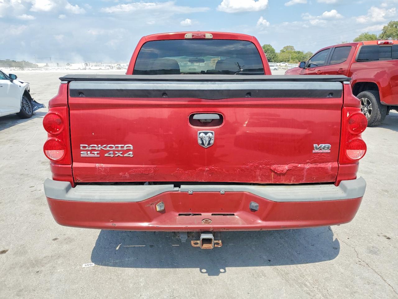 2008 Dodge Dakota Quad Slt Красный vin: 1D7HW48N28S524538