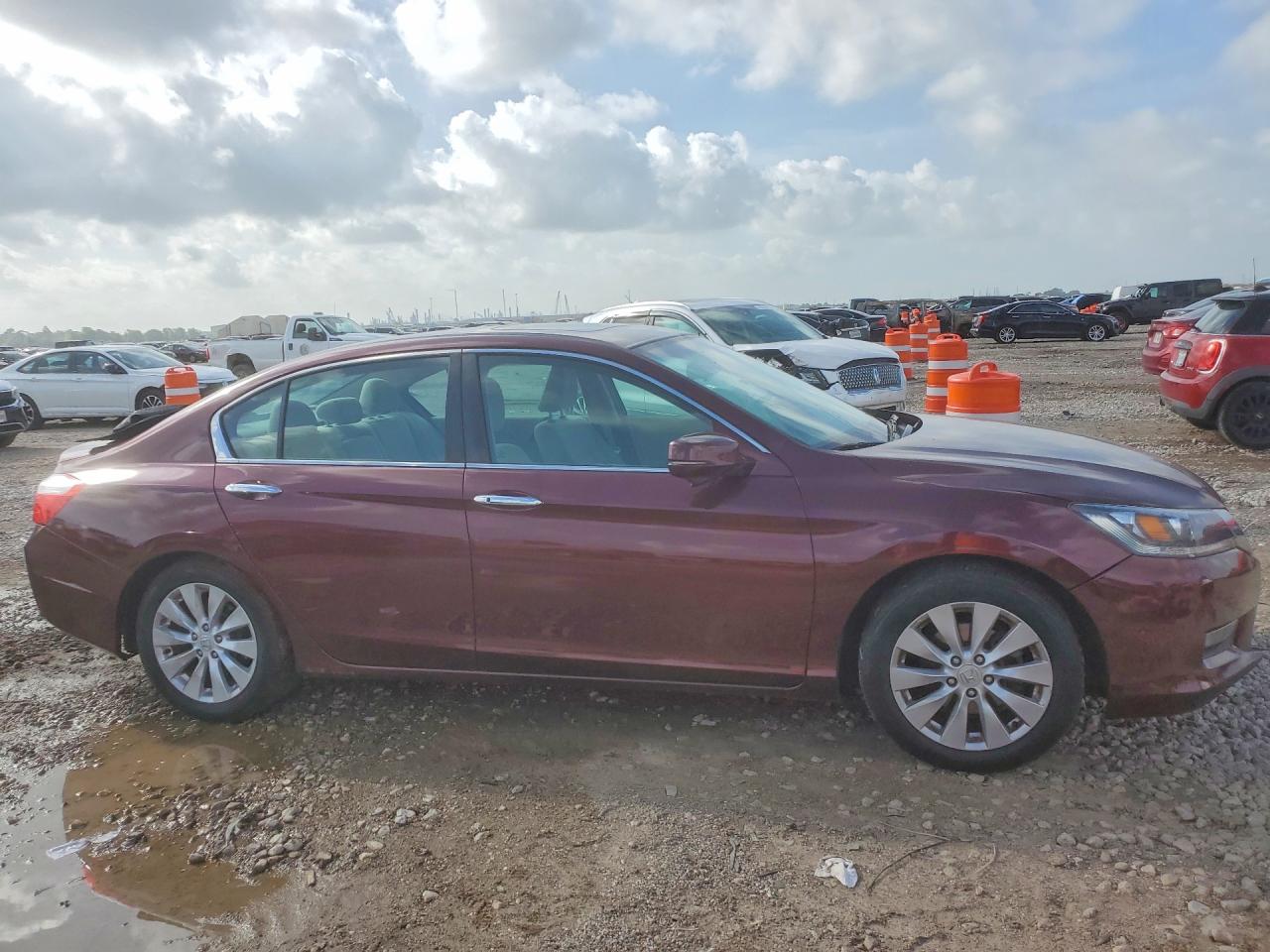 2015 Honda Accord Ex Burgundy vin: 1HGCR2F76FA238541