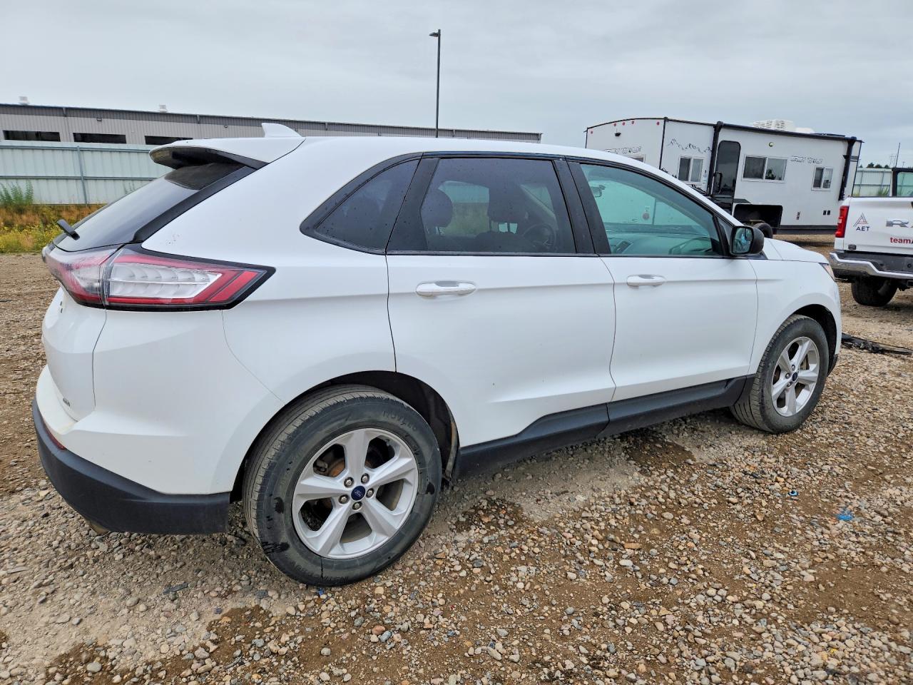 2015 Ford Edge Se White vin: 2FMTK4G88FBC12061