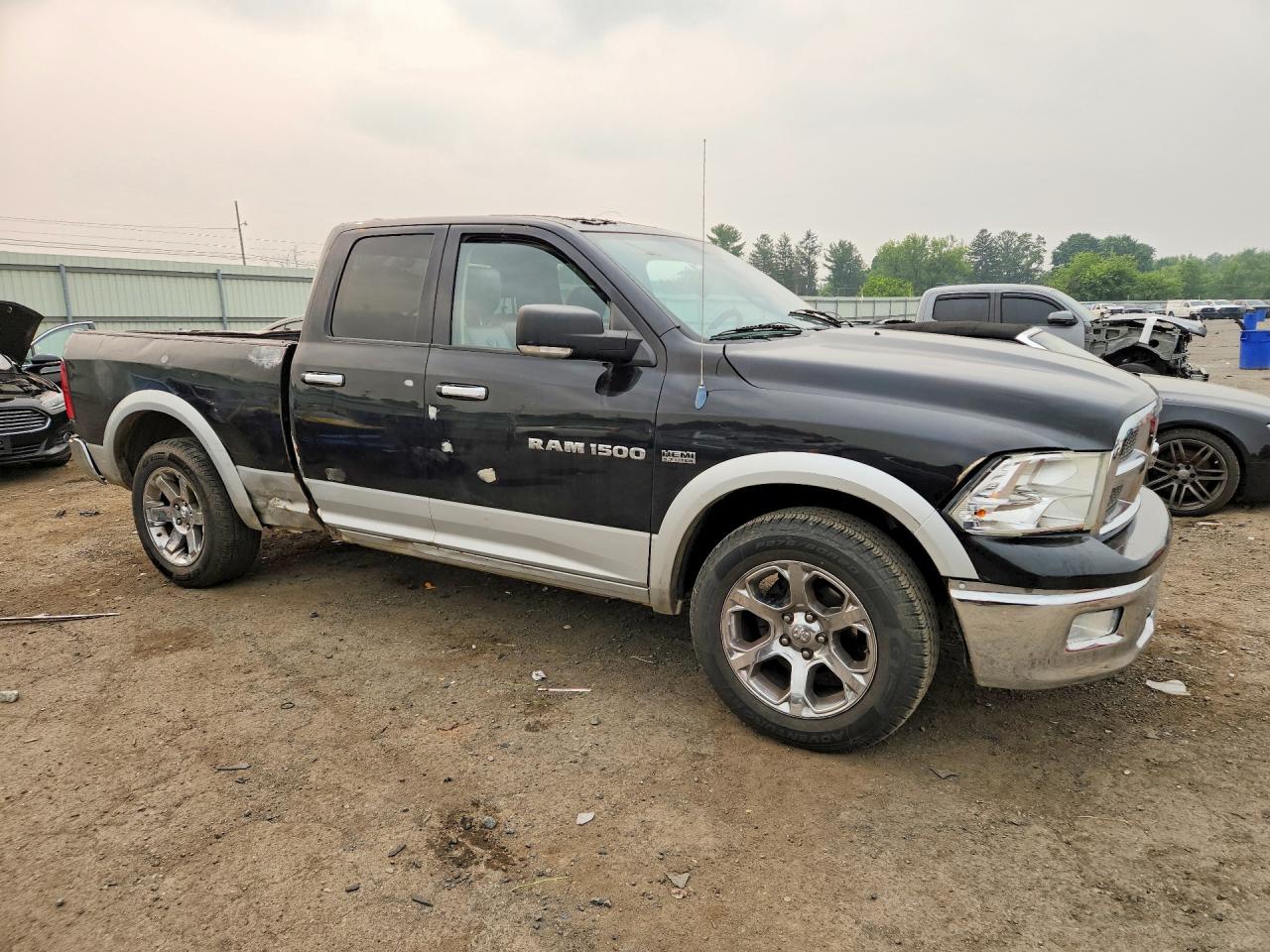 2012 Dodge Ram 1500 Laramie Black vin: 1C6RD7JT9CS209587