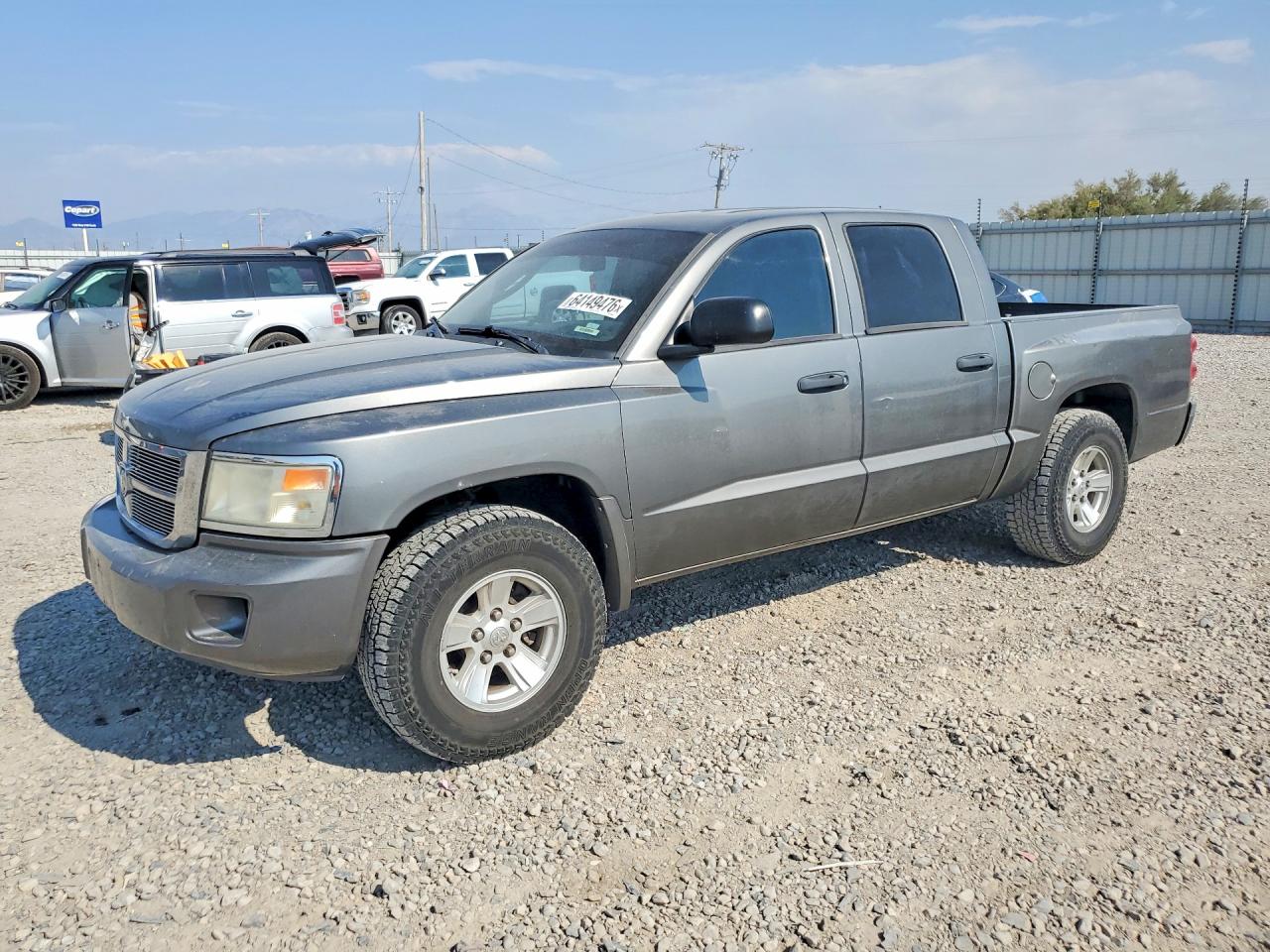 2008 Dodge Dakota Quad Slt Gray vin: 1D7HW48K58S626888