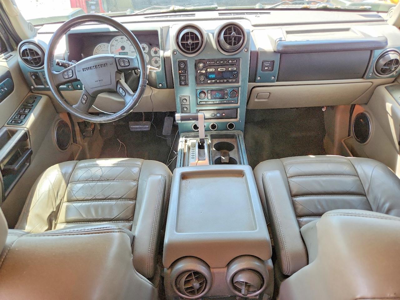 2003 Hummer H2 Green vin: 5GRGN23U83H145186