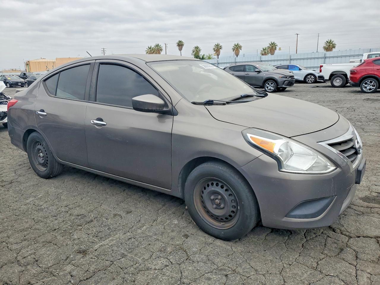 2015 Nissan Versa 1.6 Sv Gray vin: 3N1CN7AP9FL804234