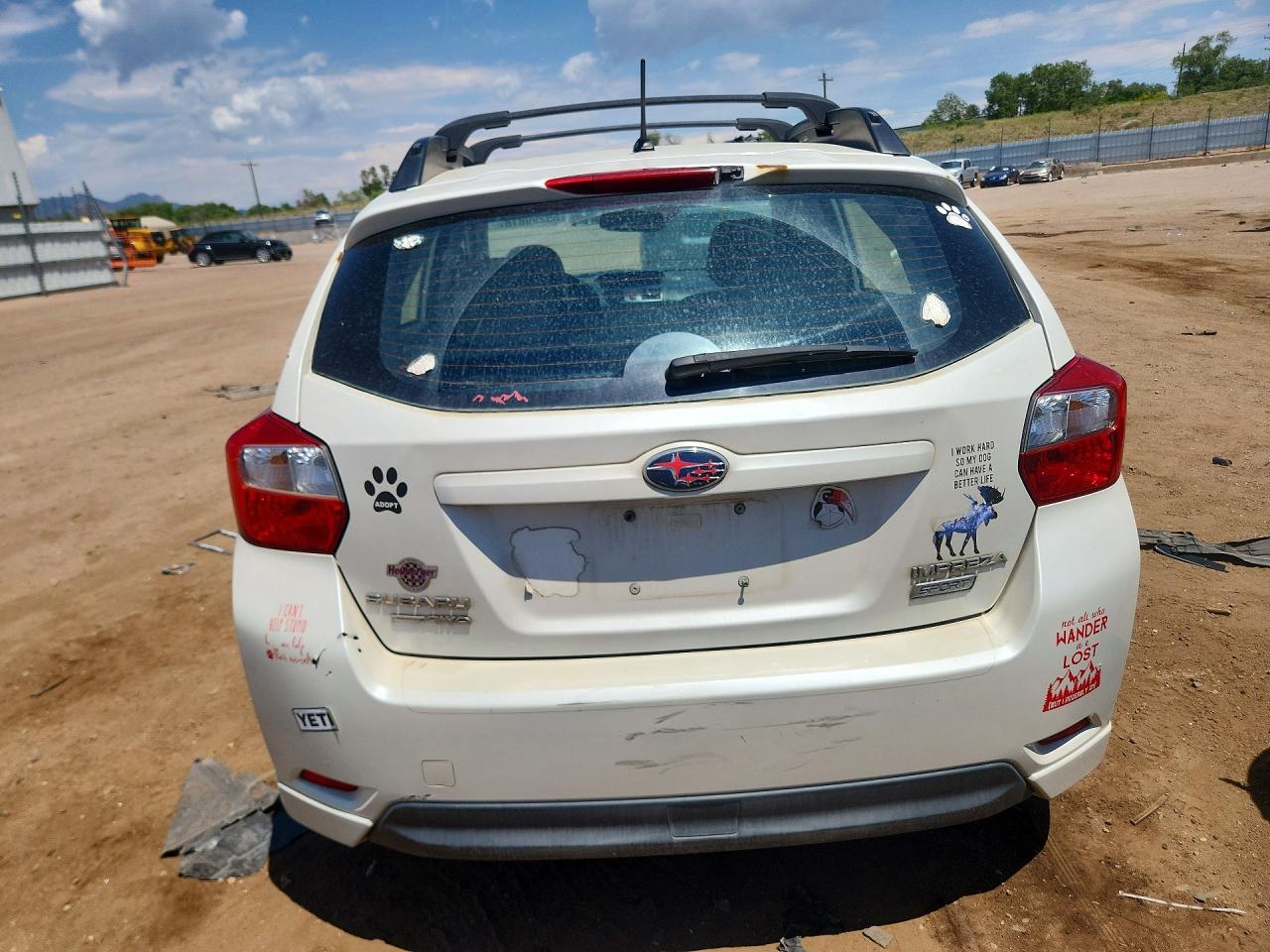 2013 Subaru Impreza Sport Premium White vin: JF1GPAL61DH210314