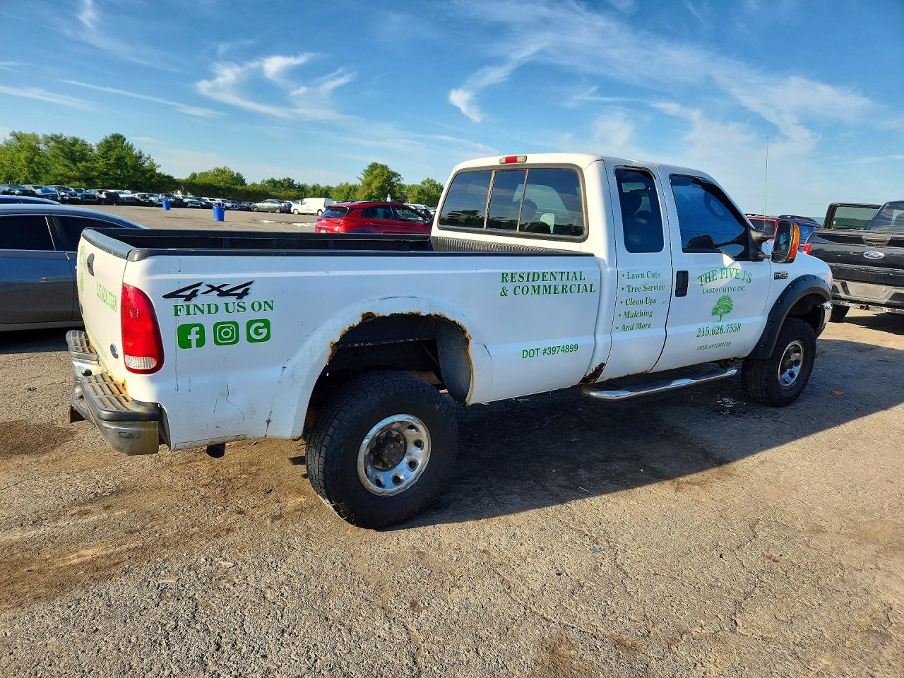 2004 Ford F250 Super Duty Белый vin: 1FTNX21L14EA85543