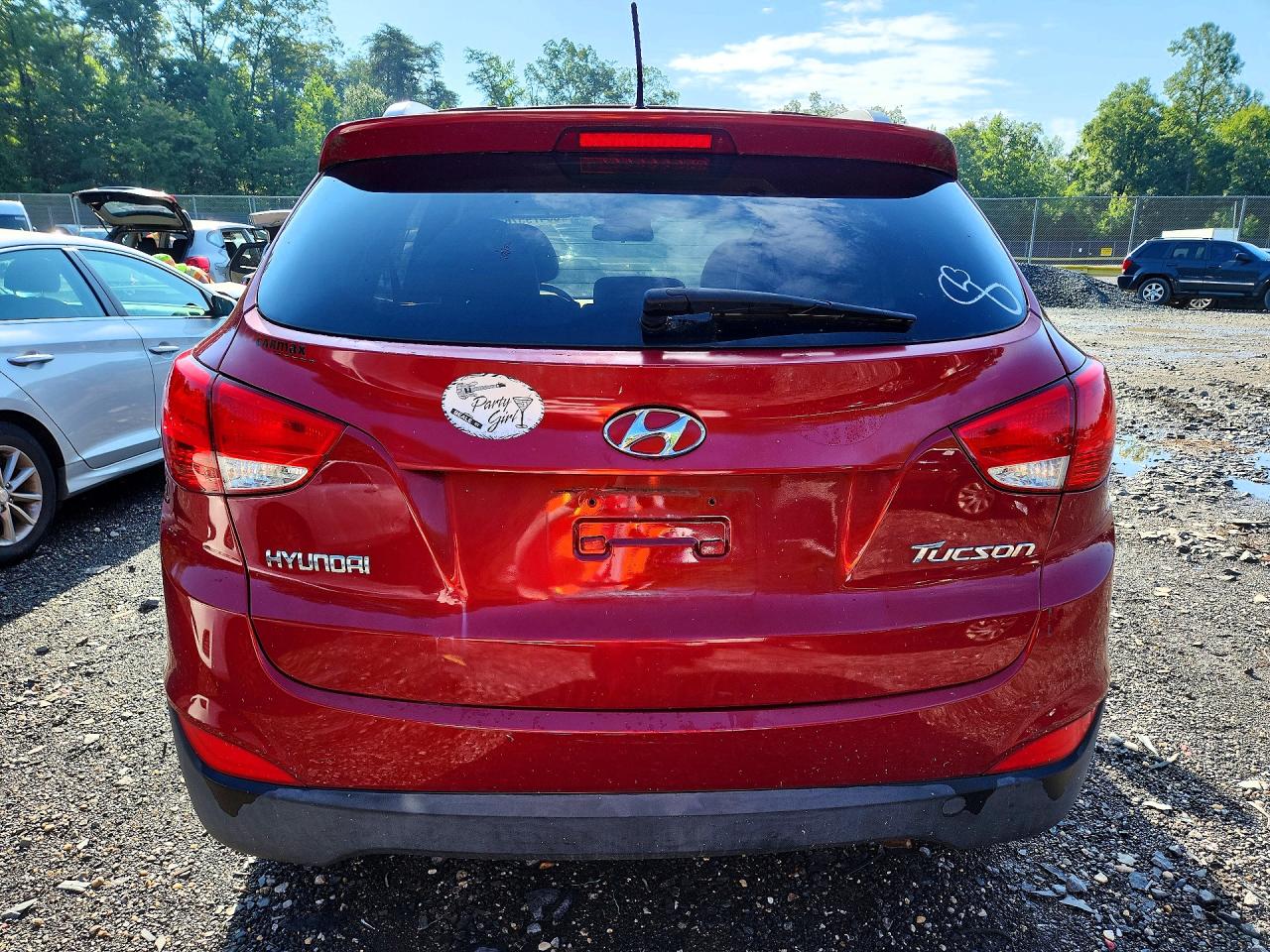 2012 Hyundai Tucson Gls Burgundy vin: KM8JU3AC5CU513434