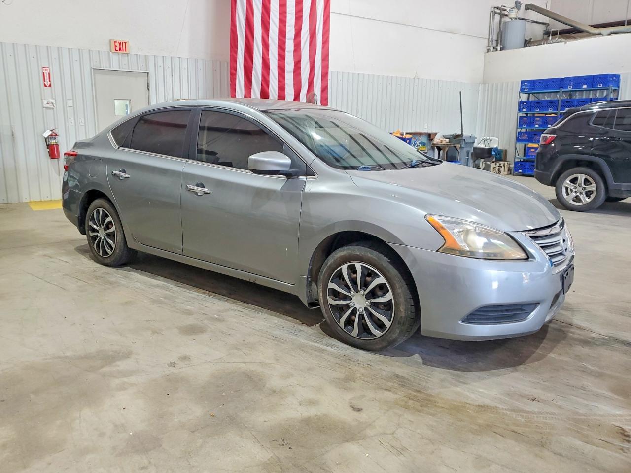 2014 Nissan Sentra Sv Gray vin: 3N1AB7AP7EY218777