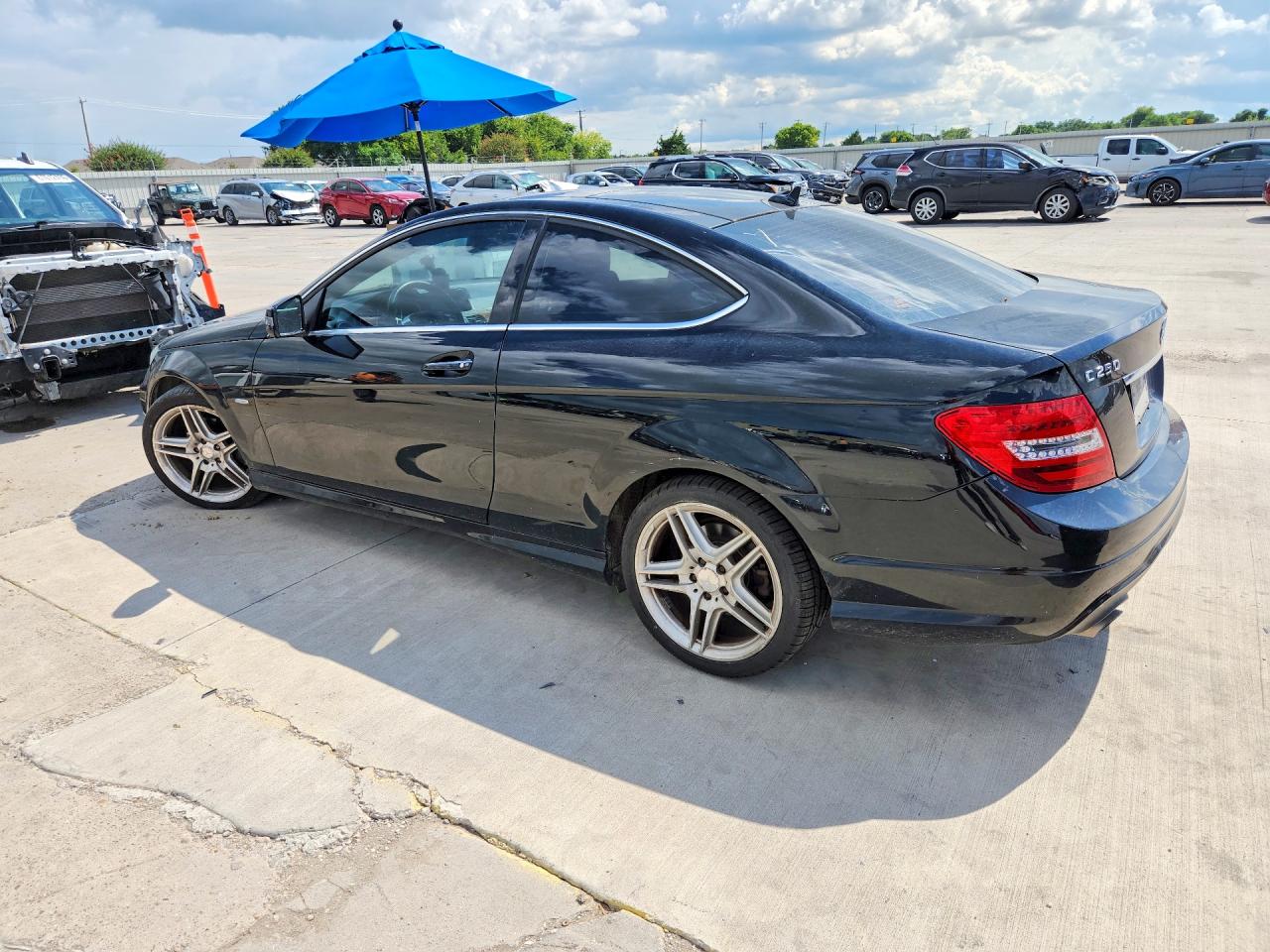 2012 Mercedes-benz C 250 Black vin: WDDGJ4HBXCF749713