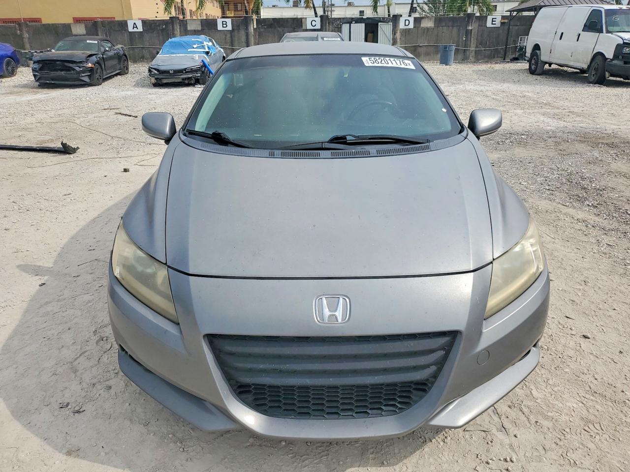2011 Honda Cr-z Ex Gray vin: JHMZF1D65BS014864