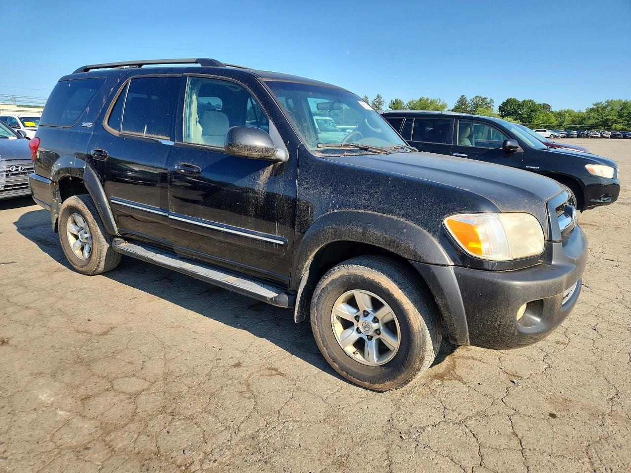 2005 Toyota Sequoia Sr5 Черный vin: 5TDBT44A55S239428