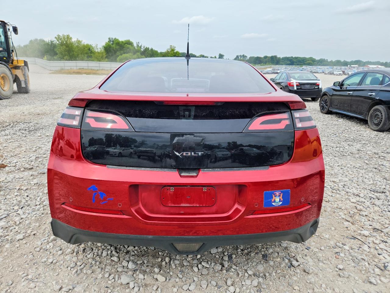 2012 Chevrolet Volt Red vin: 1G1RD6E48CU121665
