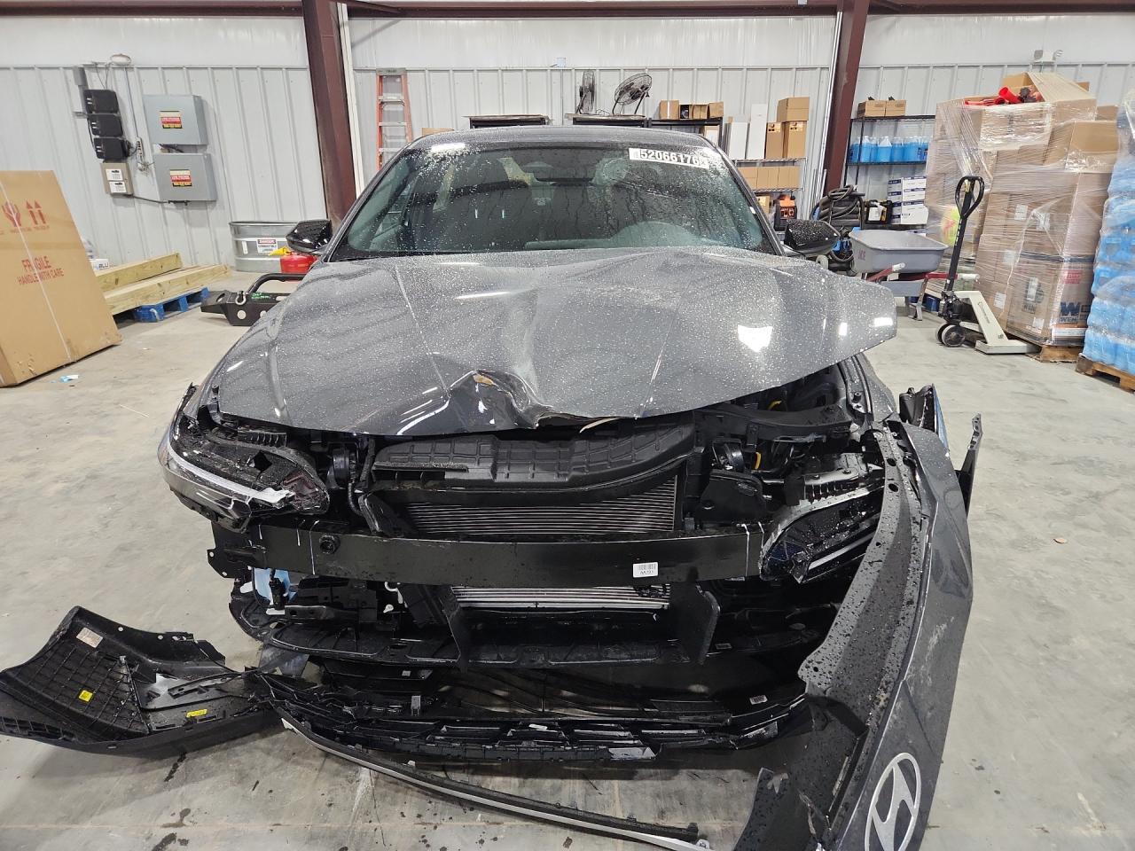 2026 Hyundai Elantra Sel Sport Gray vin: KMHLM4DG6TU190265 Damage: Front Bumper Reinforcement, Broken, Replacement Required