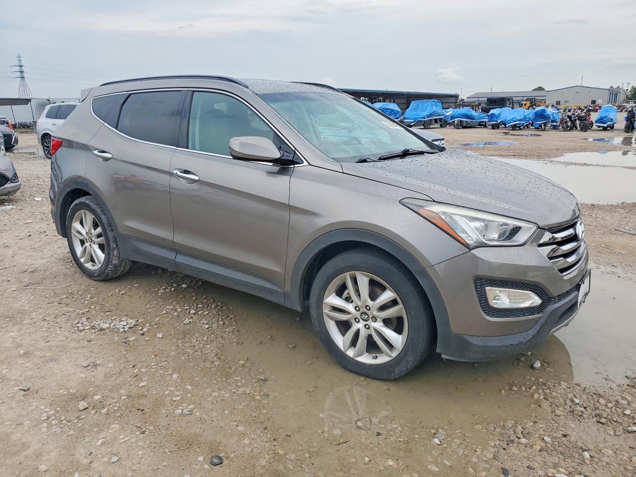 2013 Hyundai Santa Fe Sport 2.0t Gray vin: 5XYZU3LA7DG061590