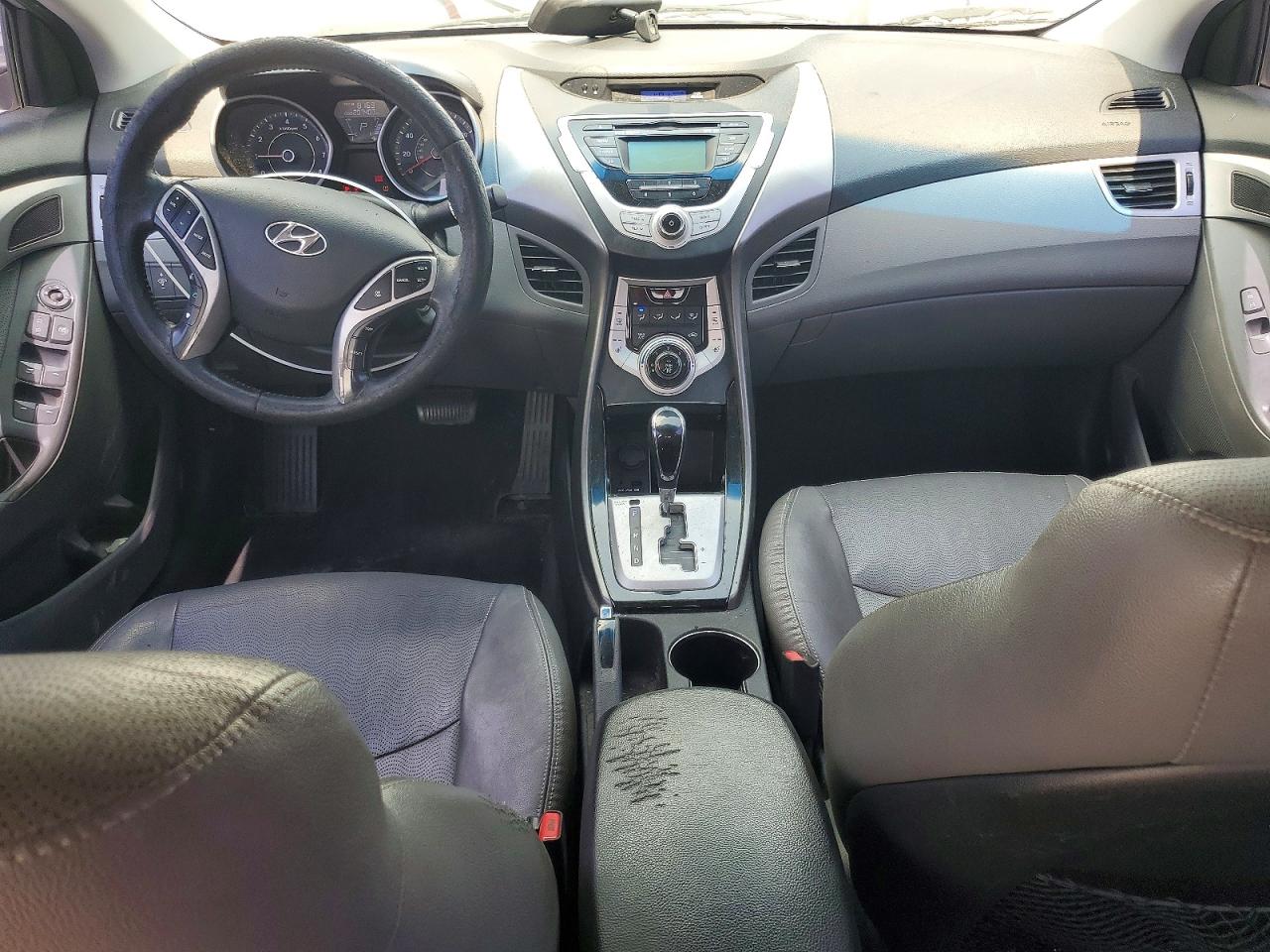 2012 Hyundai Elantra Limited Silver vin: KMHDH4AE6CU281631