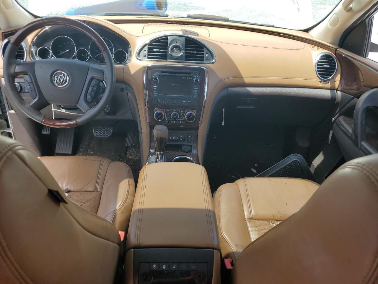 2013 Buick Enclave Белый vin: 5GAKRDKD7DJ113497