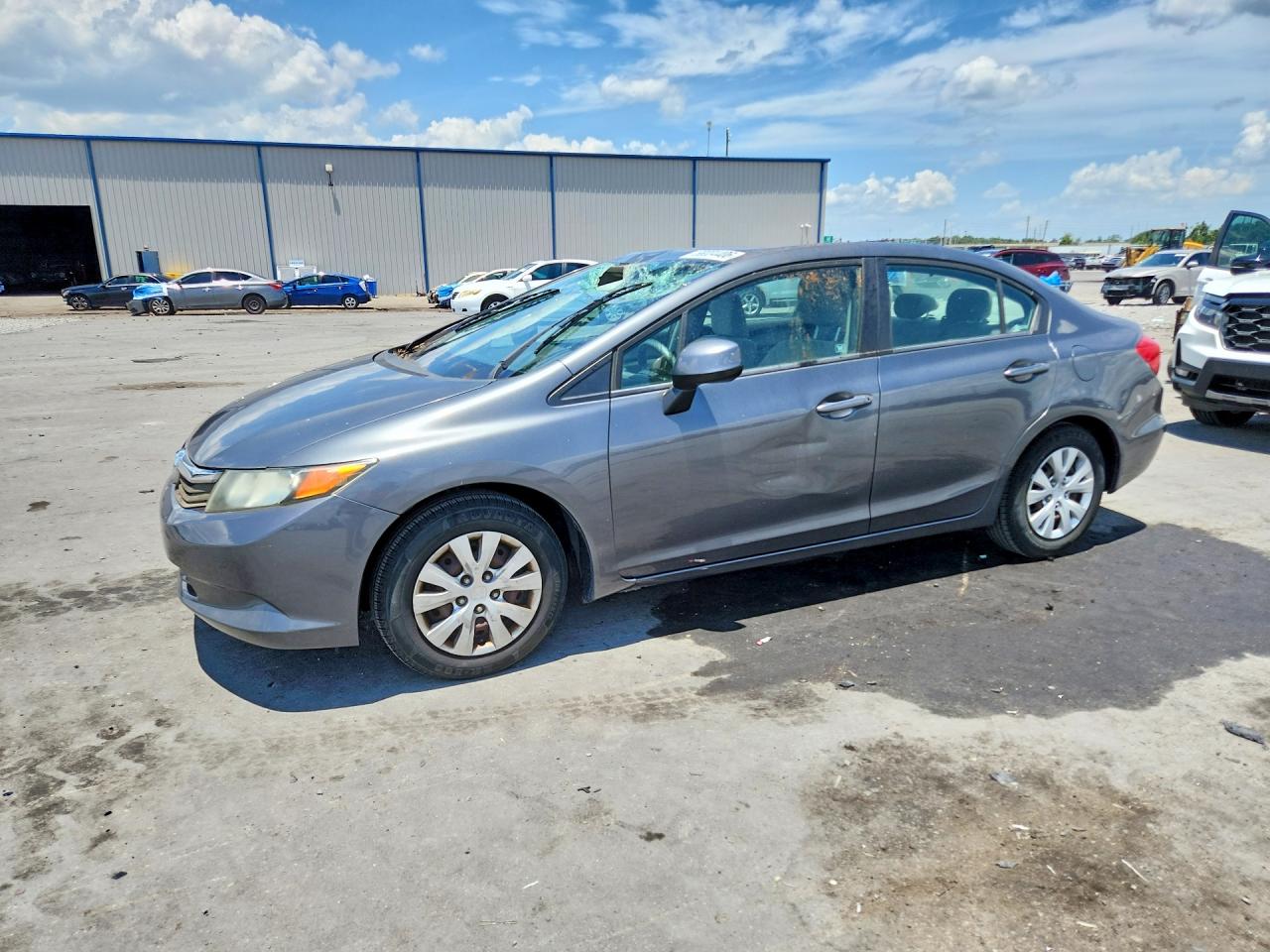2012 Honda Civic Lx Серебряный vin: 19XFB2F5XCE314432