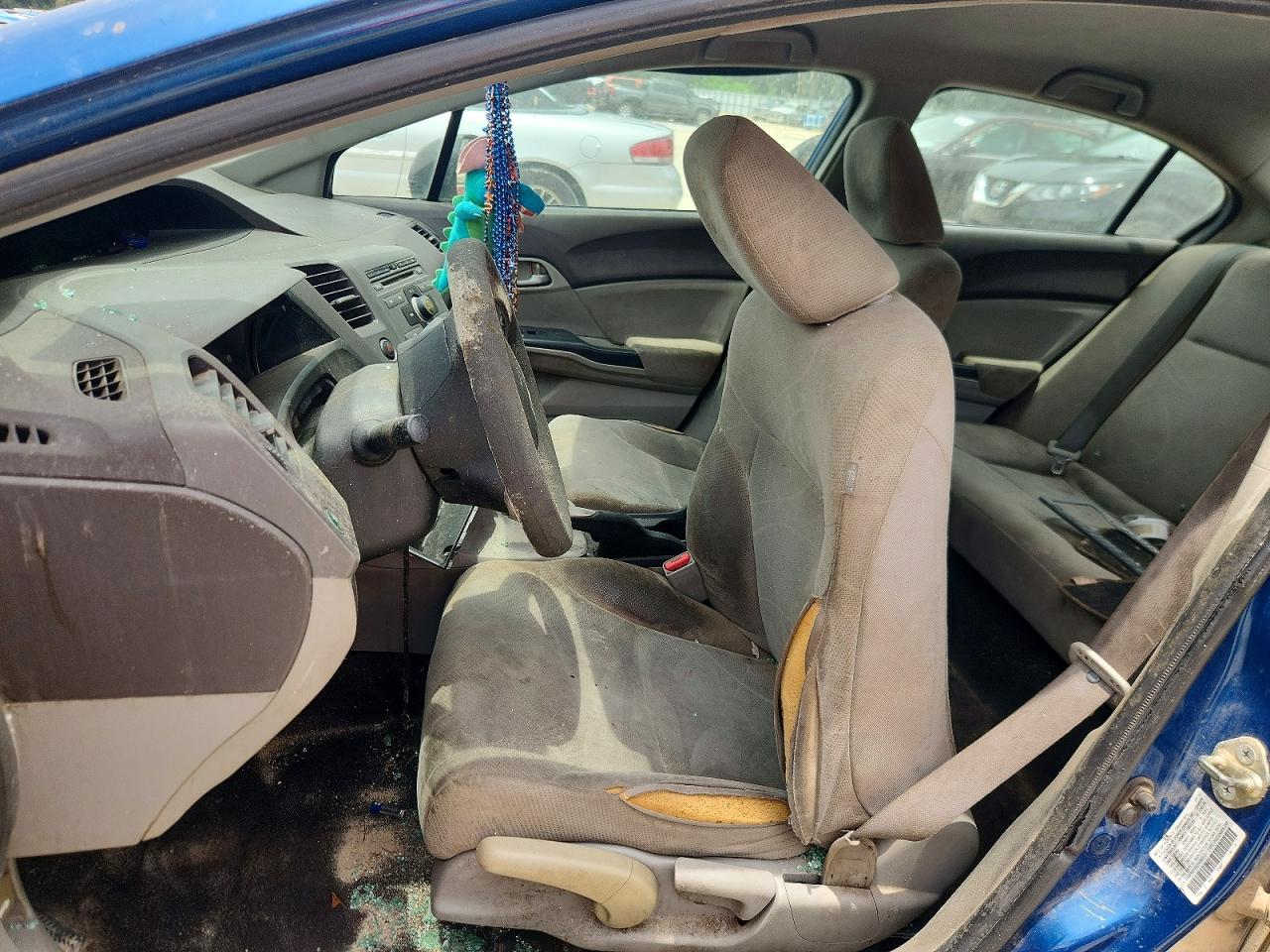 2012 Honda Civic Lx Blue vin: 2HGFB2F50CH585912