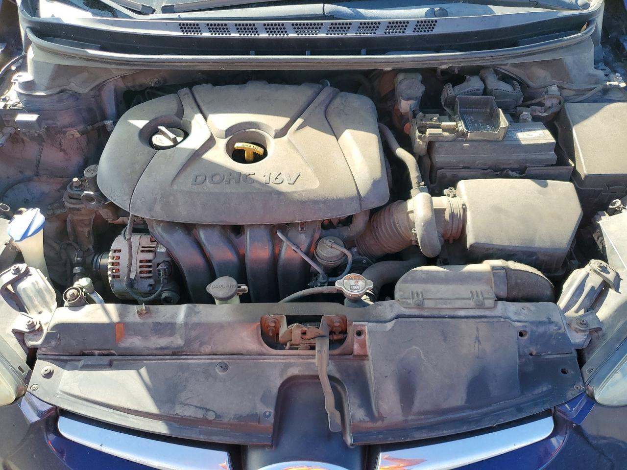 2014 Hyundai Elantra Se Blue vin: 5NPDH4AE8EH485669