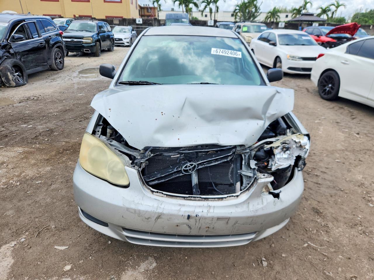 2004 Toyota Corolla Ce Silver vin: 1NXBR32E44Z307500
