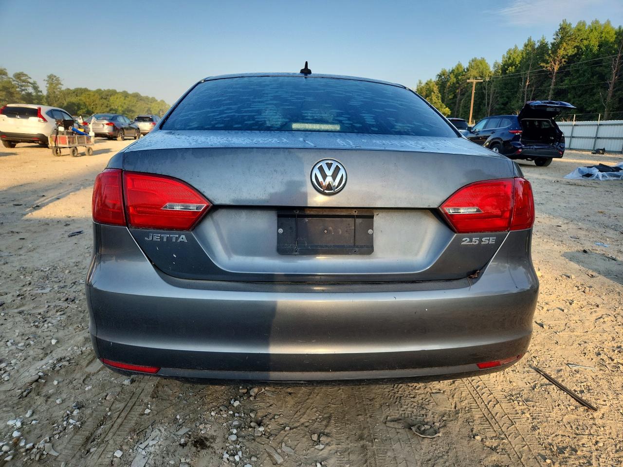 2011 Volkswagen Jetta Se Gray vin: 3VWBX7AJ3BM046794