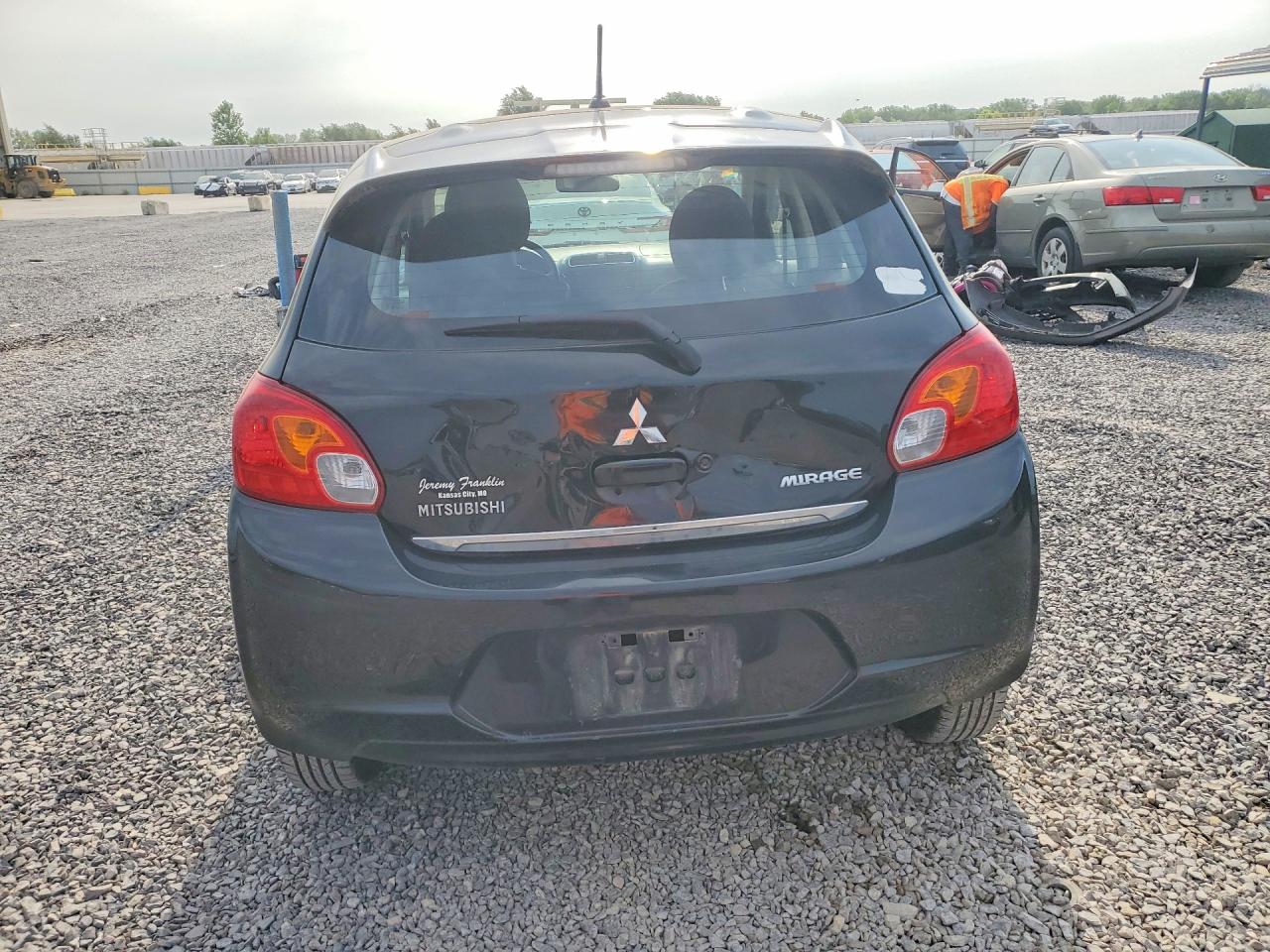 2015 Mitsubishi Mirage Es Black vin: ML32A4HJ9FH042528