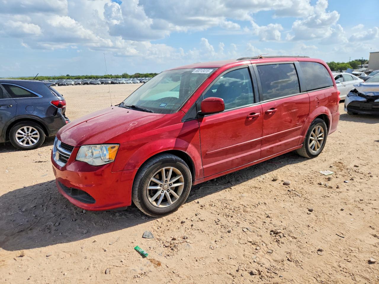 2014 Dodge Grand Caravan Sxt Red vin: 2C4RDGCG2ER250818