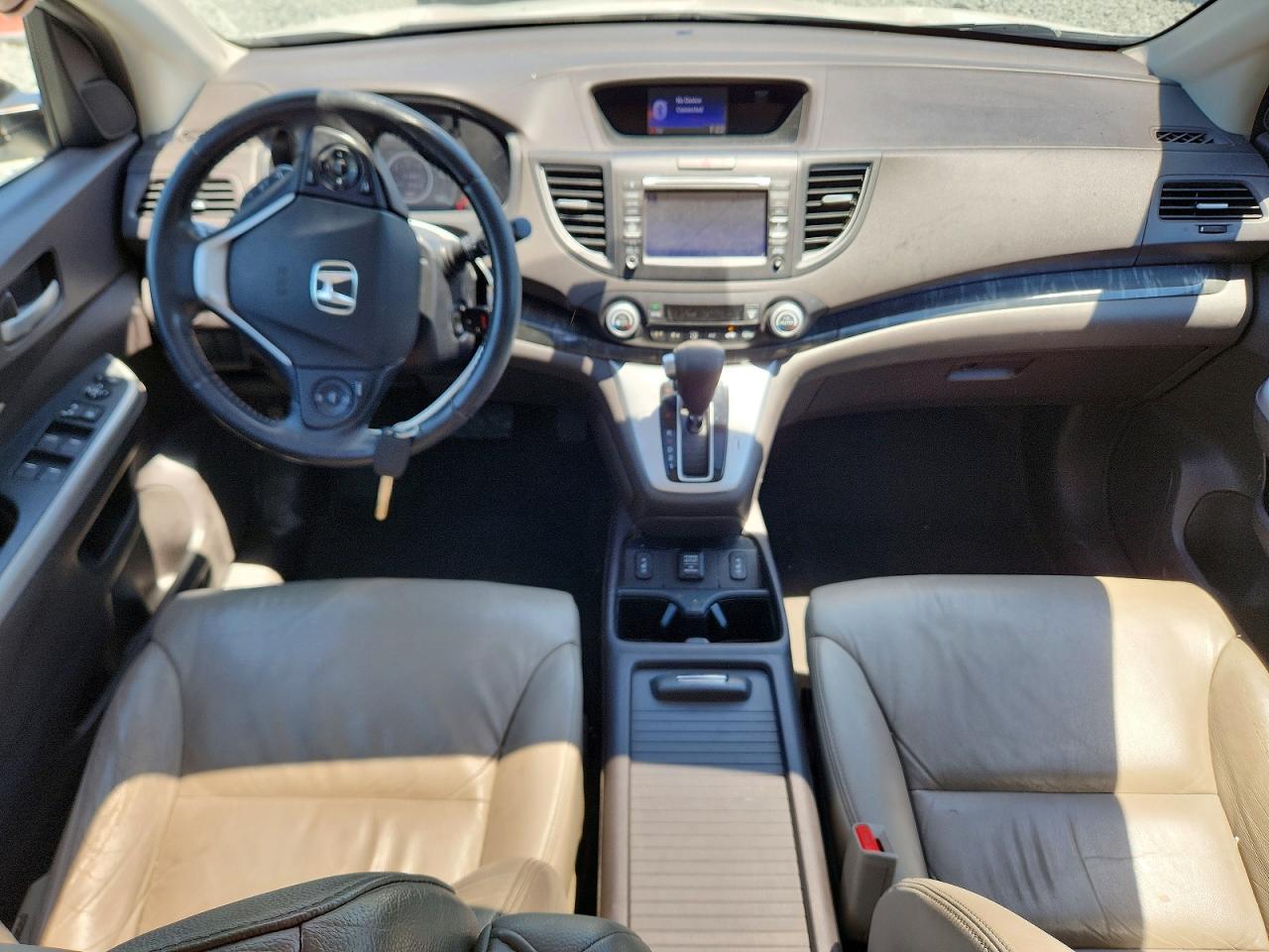 2013 Honda Cr-v Exl White vin: 5J6RM3H7XDL016820