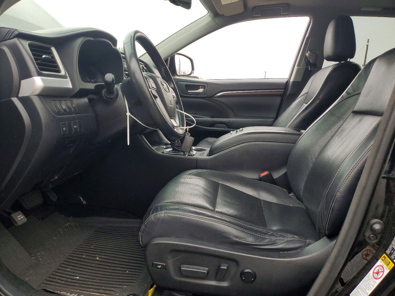 2015 Toyota Highlander Limited Black vin: 5TDDKRFH0FS145543
