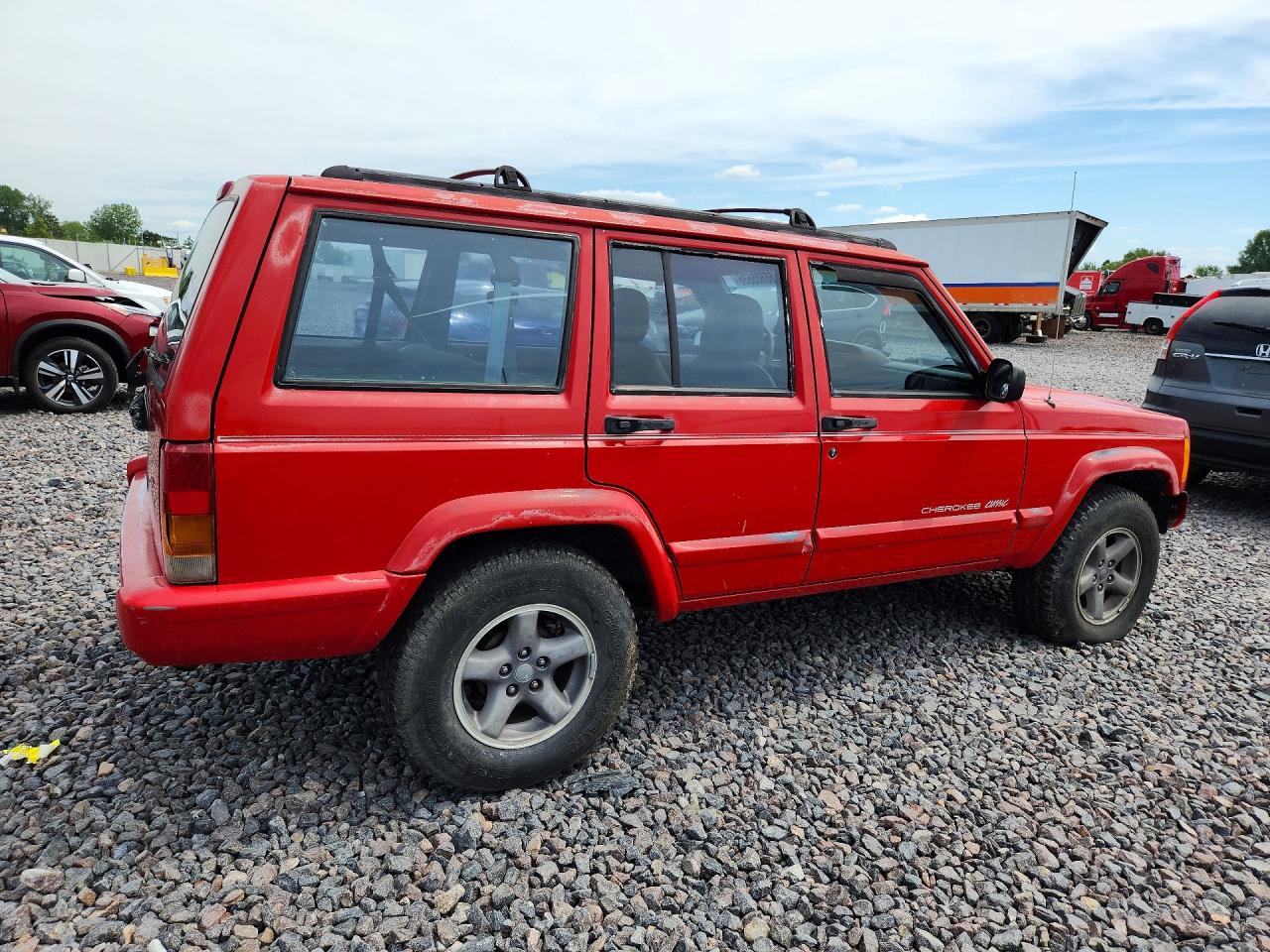 1998 Jeep Cherokee Sport Red vin: 1J4FT68S4WL212847