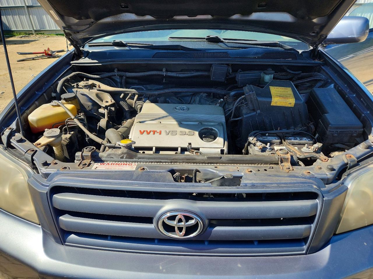 2007 Toyota Highlander Base Синий vin: JTEDP21A970129750
