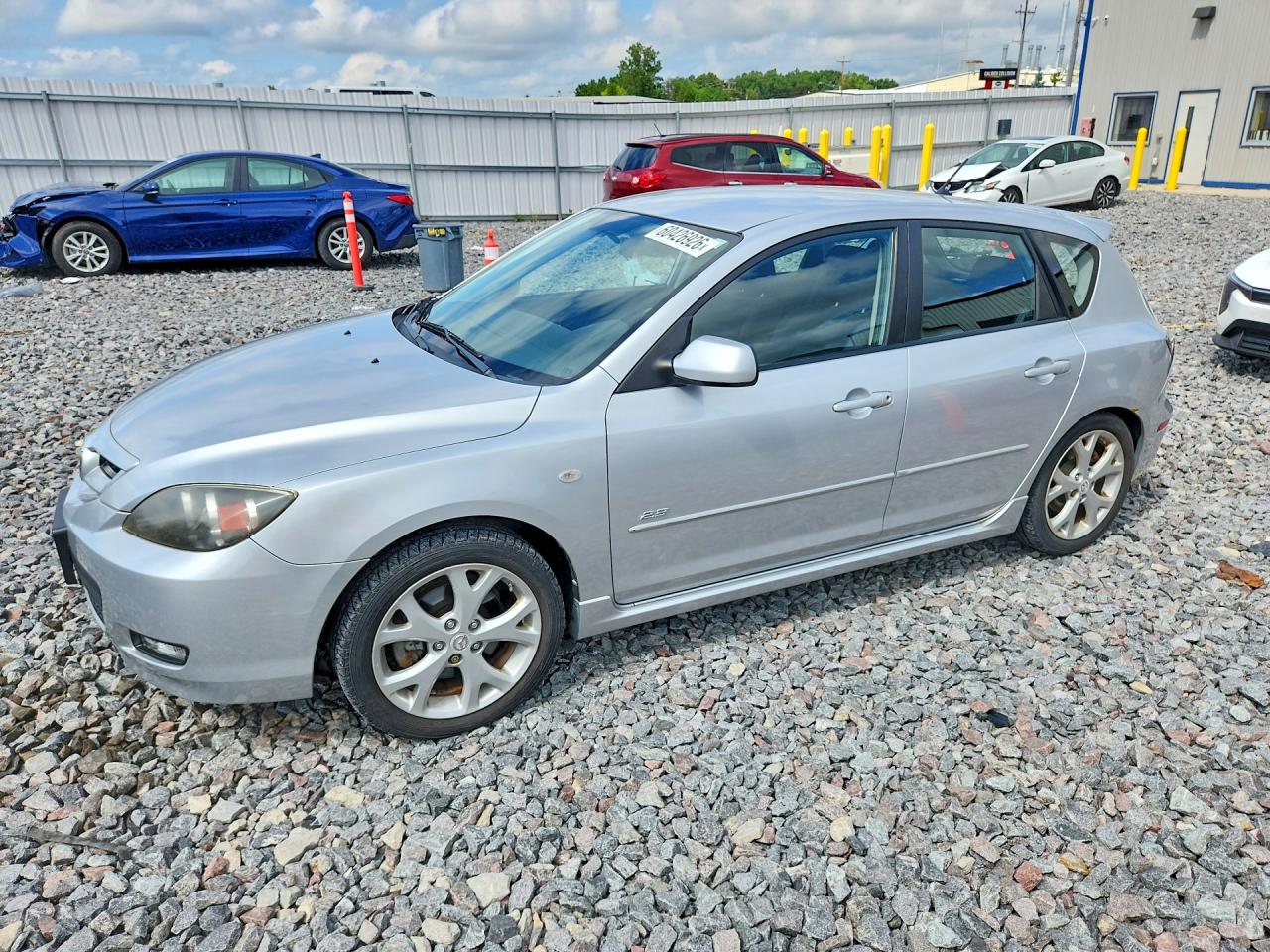 2008 Mazda 3 Hatchback Серебряный vin: JM1BK343881144751