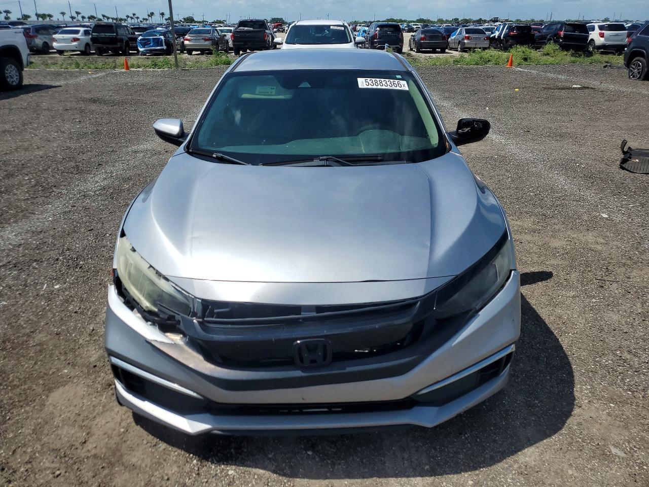 2019 Honda Civic Lx Silver vin: 19XFC2E64KE042515