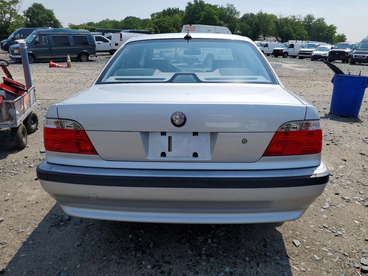2001 Bmw 740 I Automatic Silver vin: WBAGG834X1DN86401