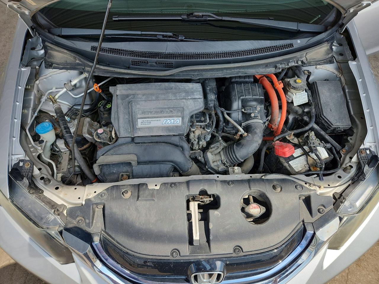 2013 Honda Civic Hybrid Silver vin: 19XFB4F25DE003154