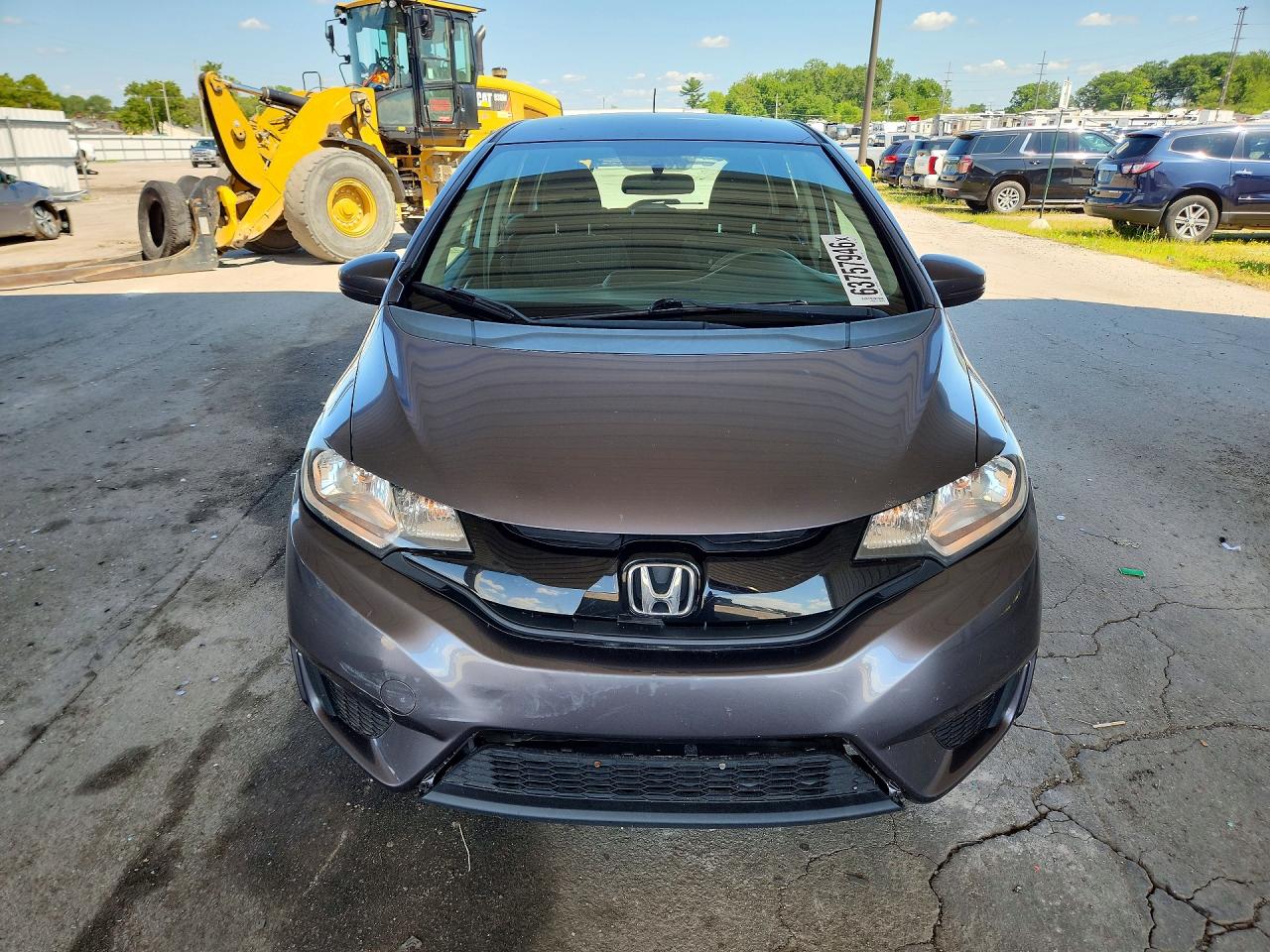 2015 Honda Fit Lx Gray vin: 3HGGK5H53FM716081