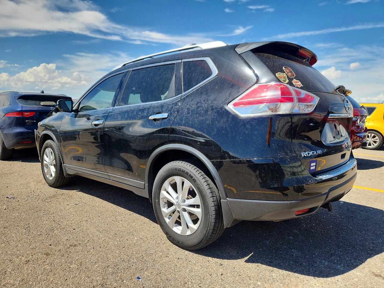 2015 Nissan Rogue Sv Черный vin: KNMAT2MV5FP539176