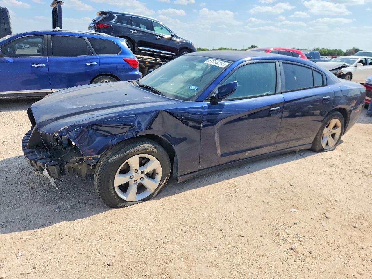2014 Dodge Charger Se Blue vin: 2C3CDXBG4EH177405