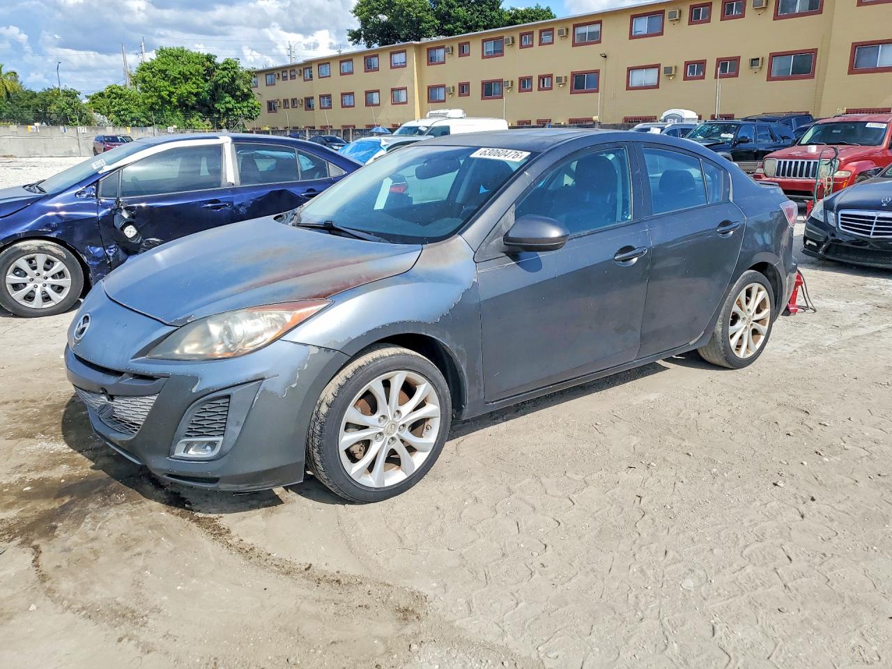 2011 Mazda 3 S Gray vin: JM1BL1W52B1393716