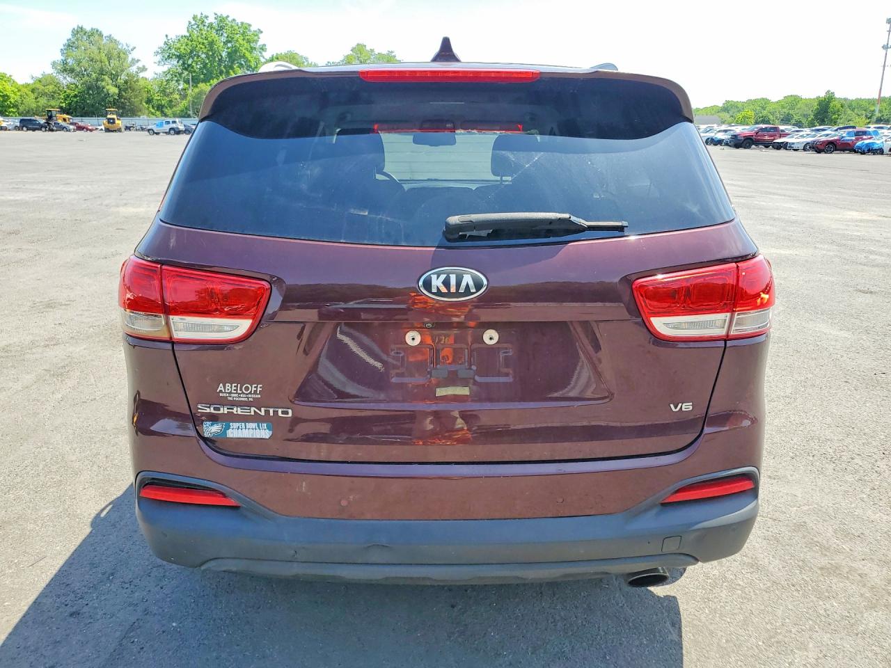 2017 Kia Sorento Lx V6 Burgundy vin: 5XYPGDA58HG234789