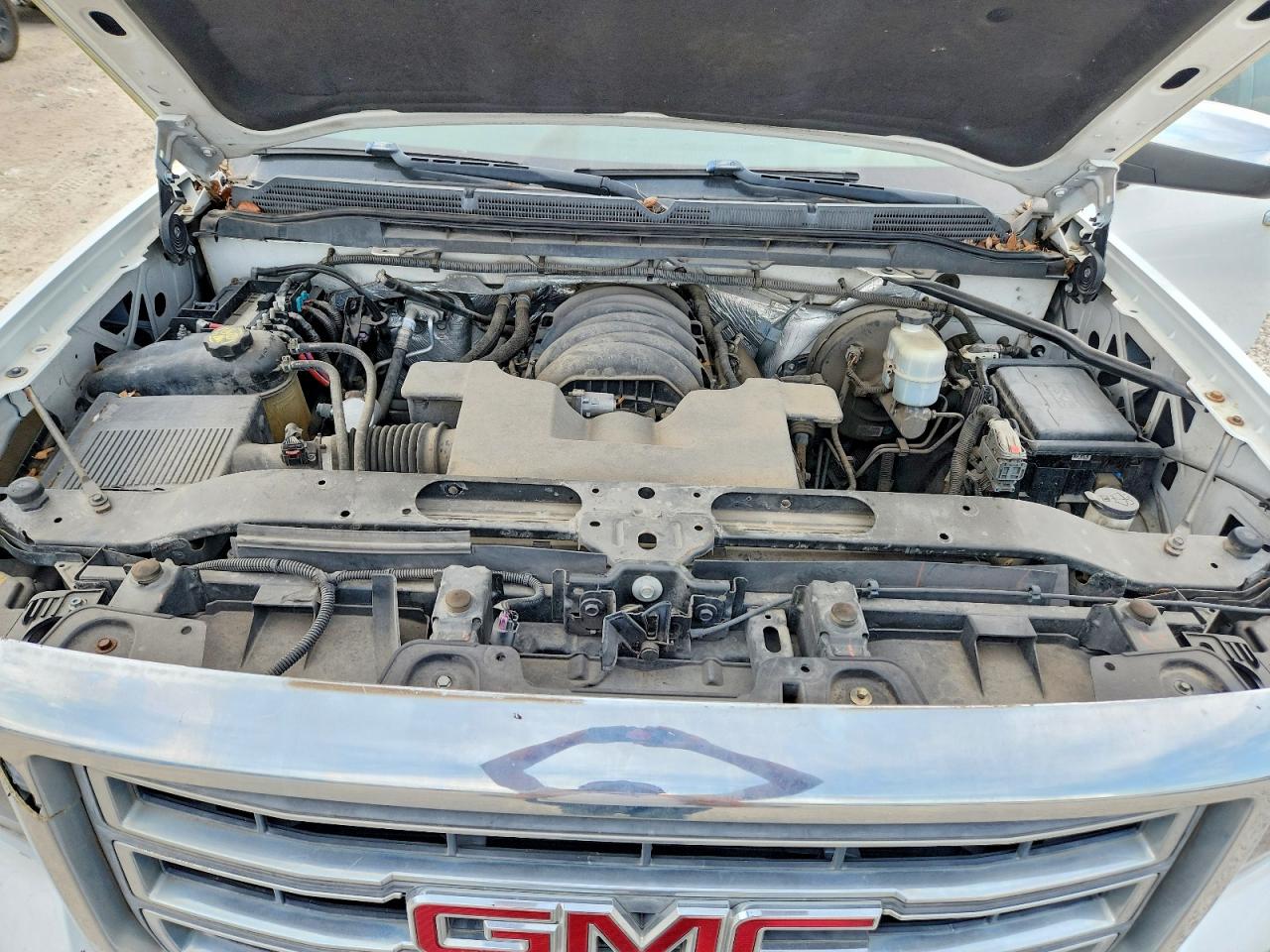 2014 Gmc Sierra K1500 Slt White vin: 3GTU2VEC1EG187036