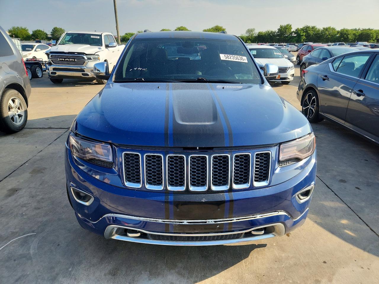 2015 Jeep Grand Cherokee Overland Blue vin: 1C4RJFCGXFC753333