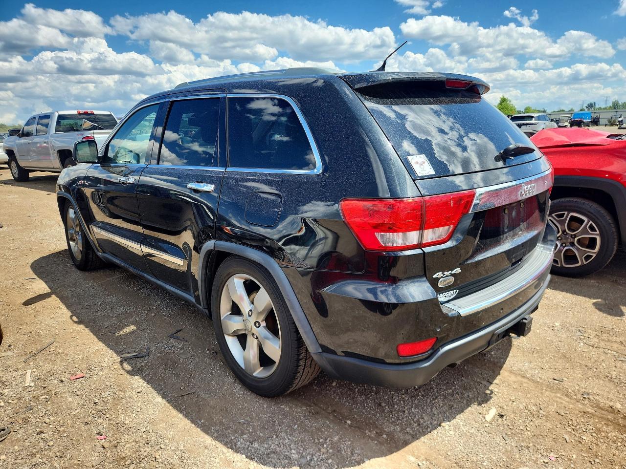 2012 Jeep Grand Cherokee Overland Black vin: 1C4RJFCT6CC141610