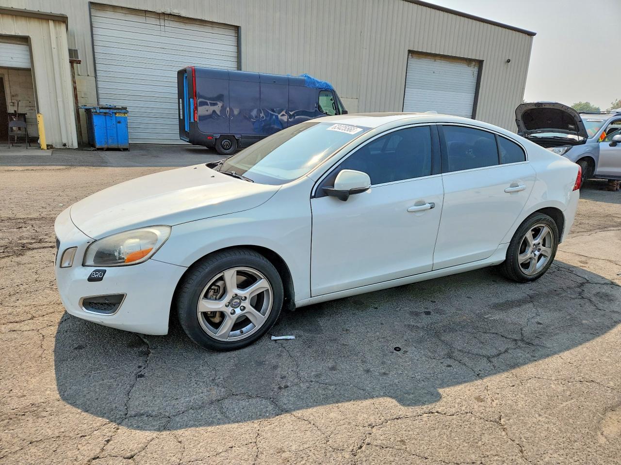 2013 Volvo S60 T5 White vin: YV1612FH2D2204738