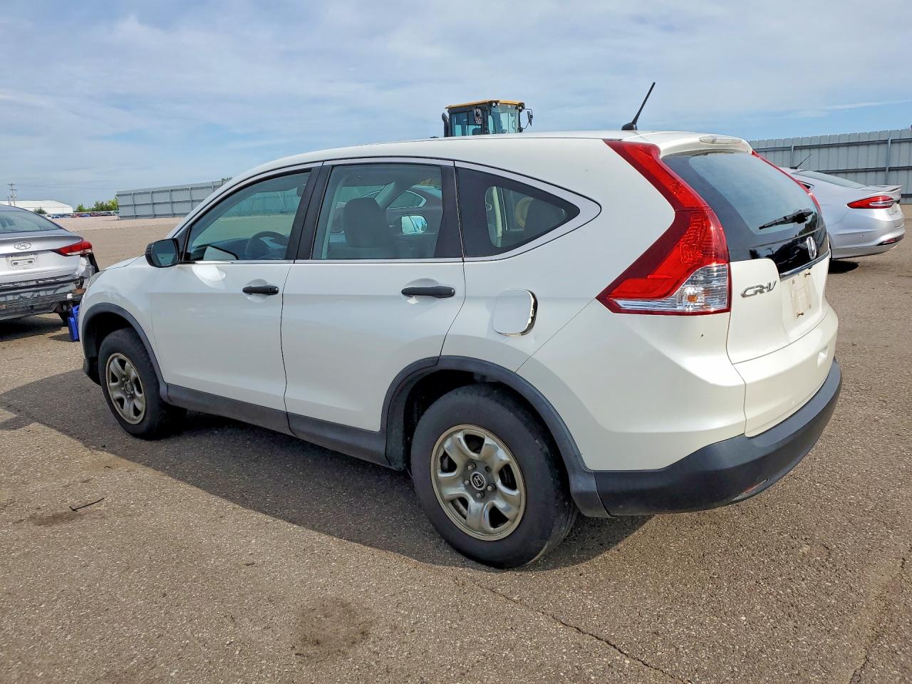 2014 Honda Cr-v Lx White vin: 5J6RM4H37EL103949