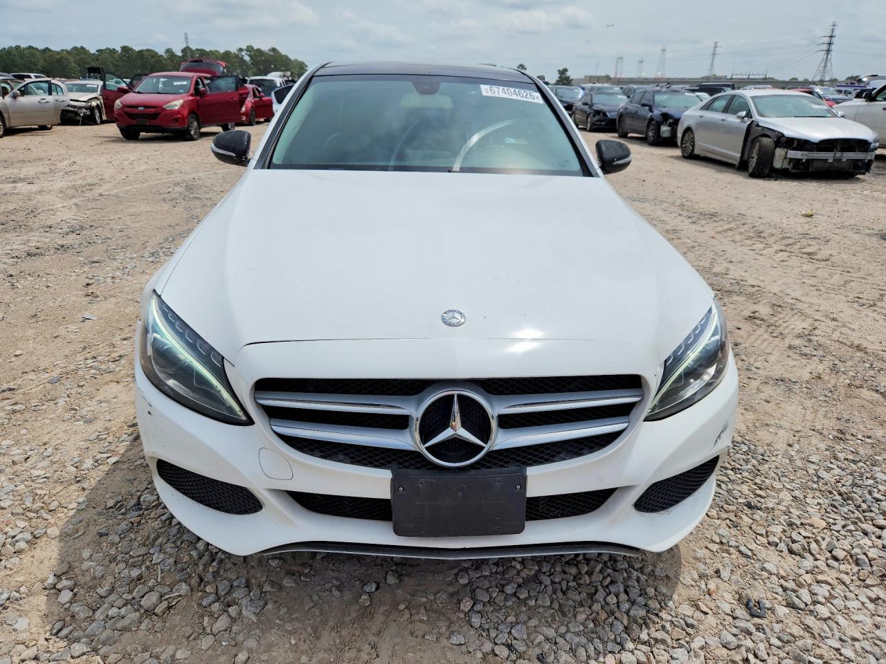 2015 Mercedes-benz C 300 4matic White vin: 55SWF4KB2FU001612