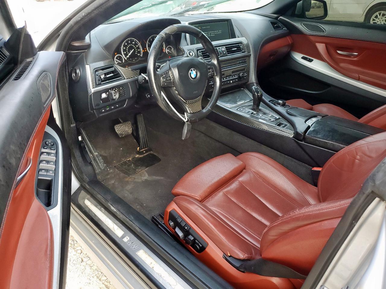 2012 Bmw 650 I Silver vin: WBALZ3C50CC397608