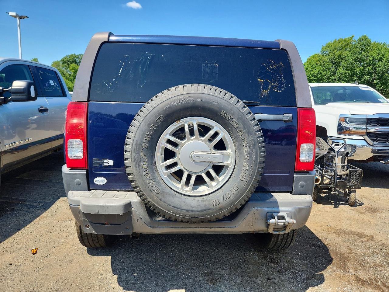 2007 Hummer H3 Синий vin: 5GTDN13E378172303