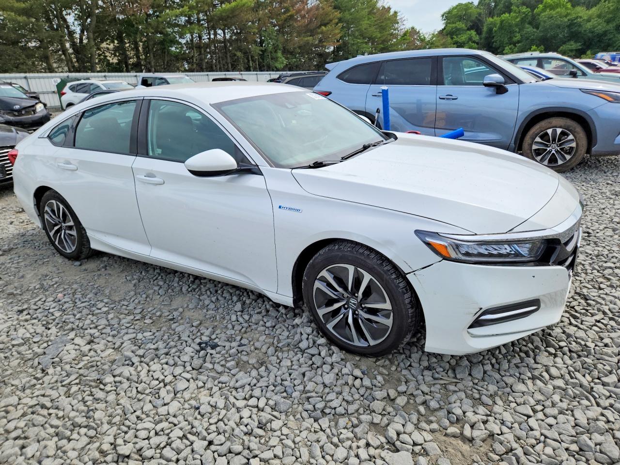 2020 Honda Accord Hybrid White vin: 1HGCV3F10LA002170