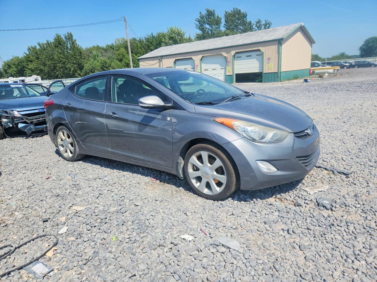2012 Hyundai Elantra Limited Gray vin: 5NPDH4AE9CH119121